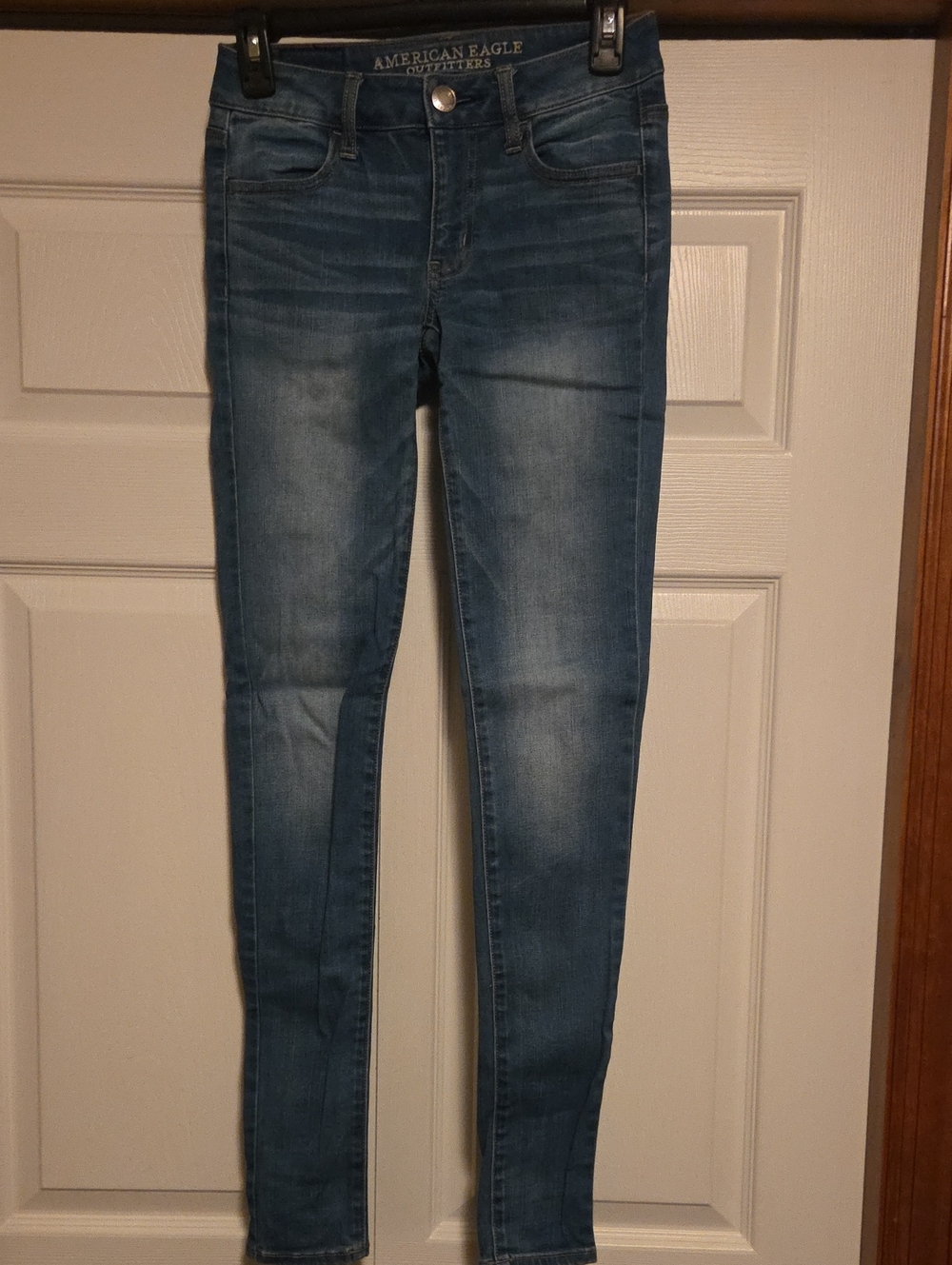 American Eagle Outfitters Medium Blue Skinny Jeggings for Women